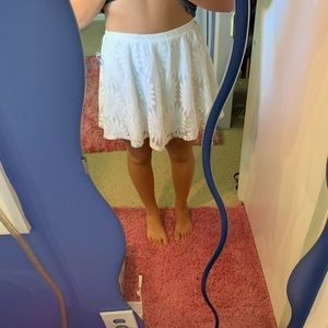 Lace, white skater skirt from PacSun. NWT